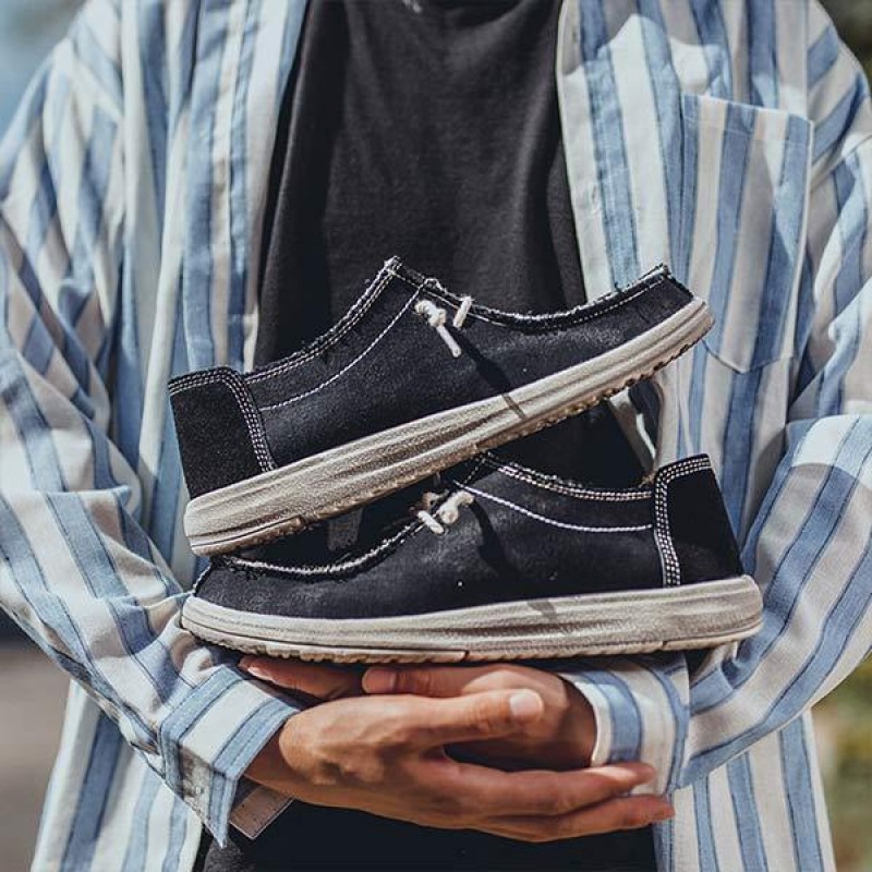 MENS SLIP-ON CANVAS SHOES 63069952