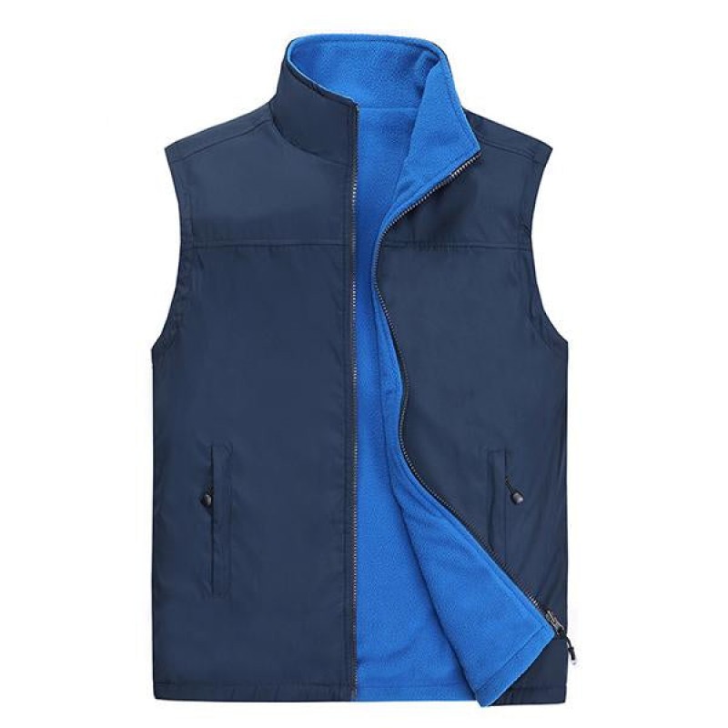 MENS FLEECE REVERSIBLE VEST