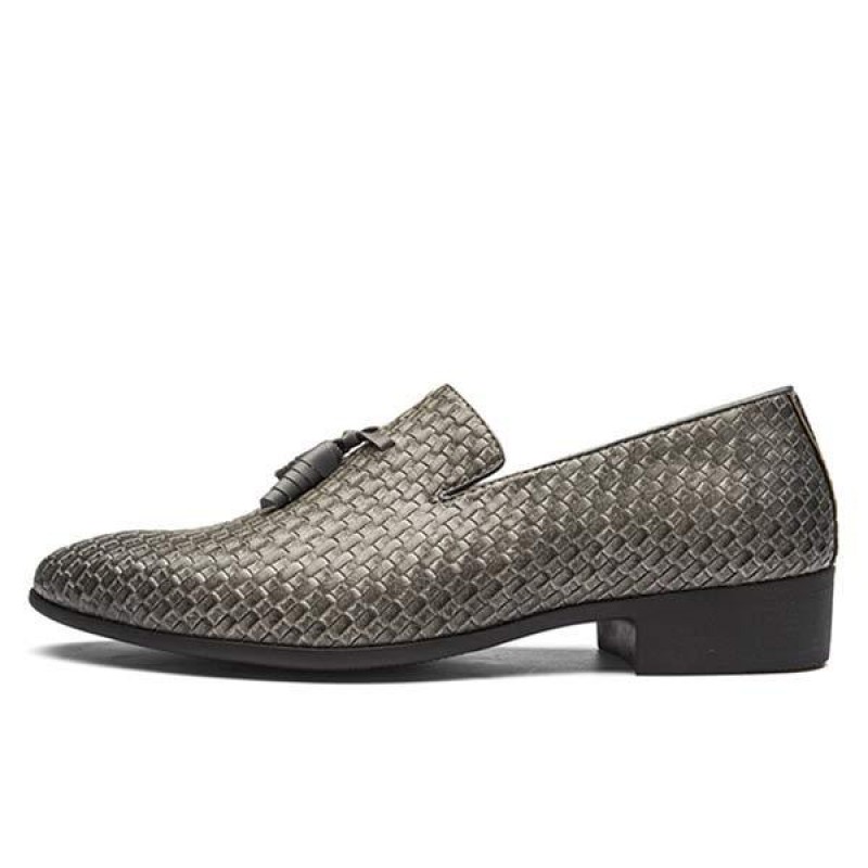 MENS WOVEN LEATHER SHOES 21875028