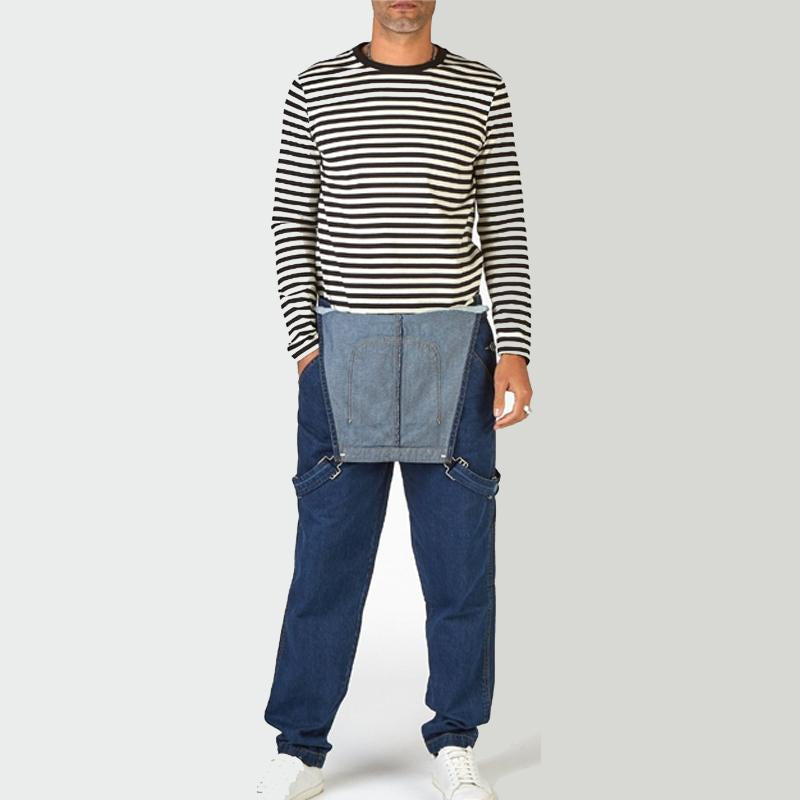 Mens Casual Vintage Denim Overalls 10222895Y