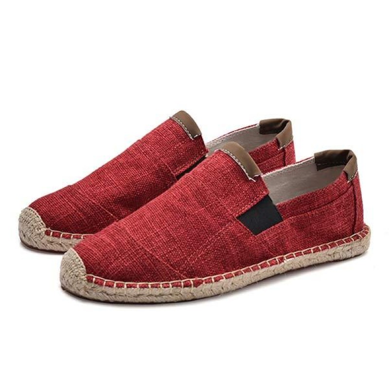 MENS LINEN CANVAS FISHERMANS SHOES 47496696