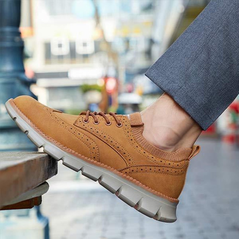 MENS BROGUE CASUAL LEATHER SHOES 08195238