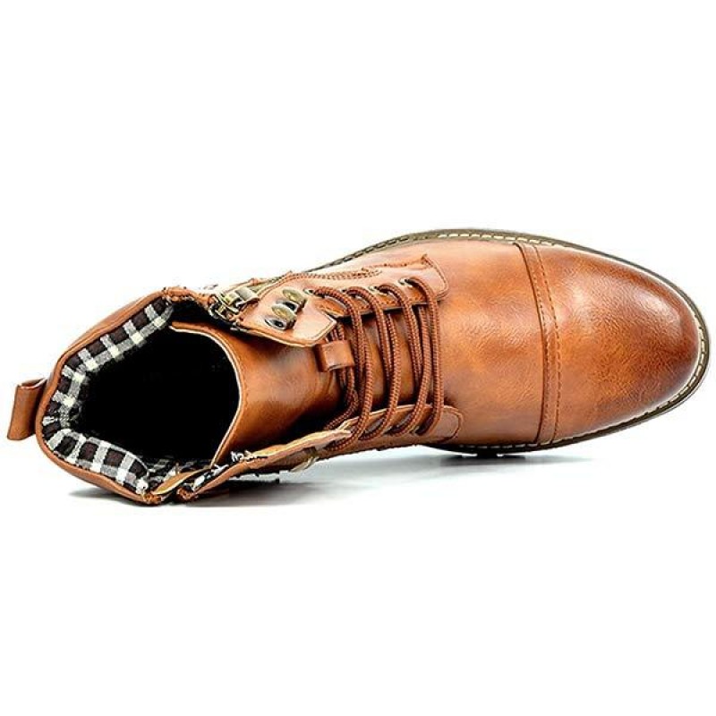 MENS METAL DOUBLE ZIP RIDER BOOTS 46764393C