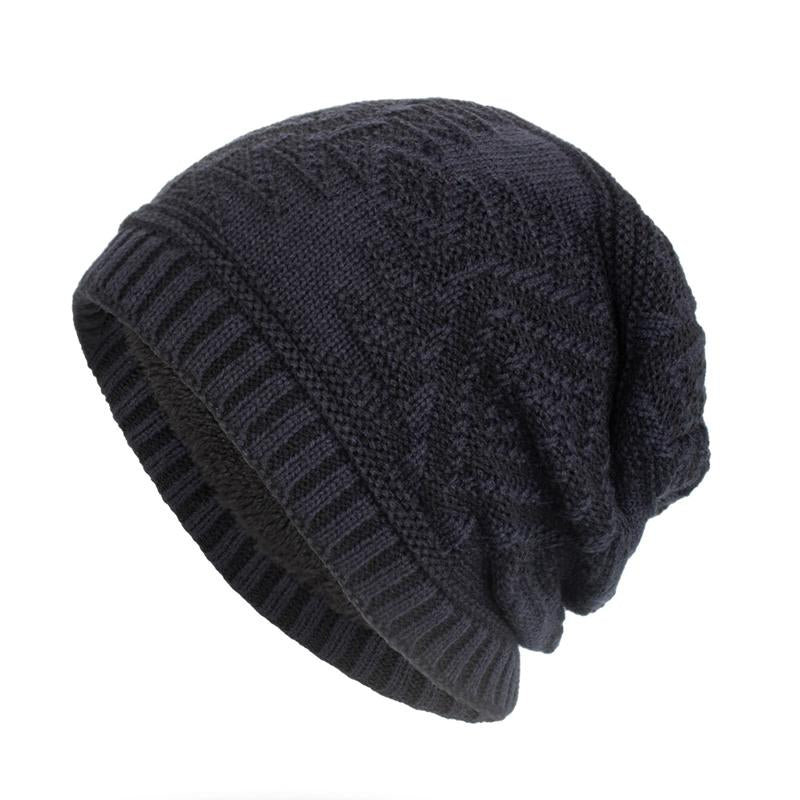 Mens Fleece Warm Knitted Hat 96256194Y