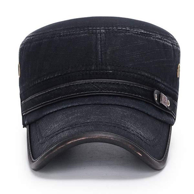 Mens Leather Brim Vintage Hat 86827533W