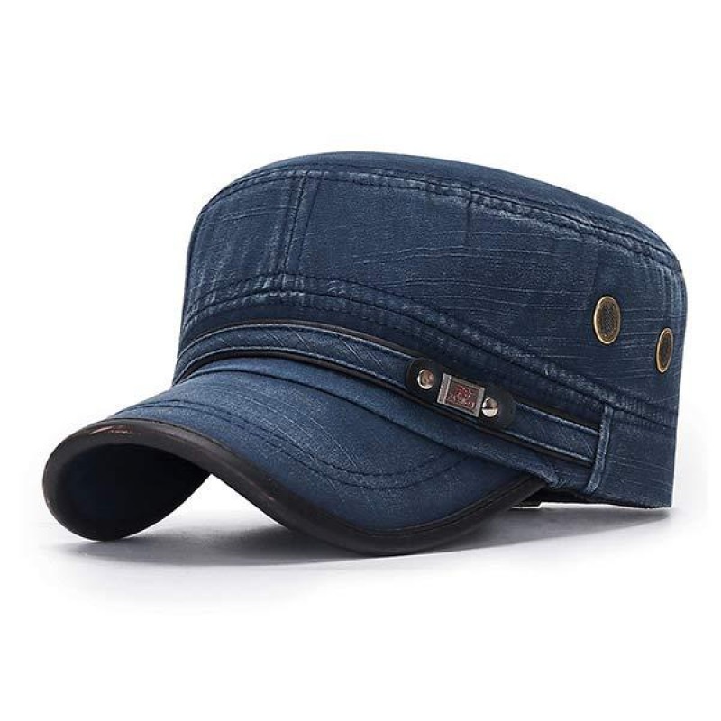 Mens Leather Brim Vintage Hat 86827533W