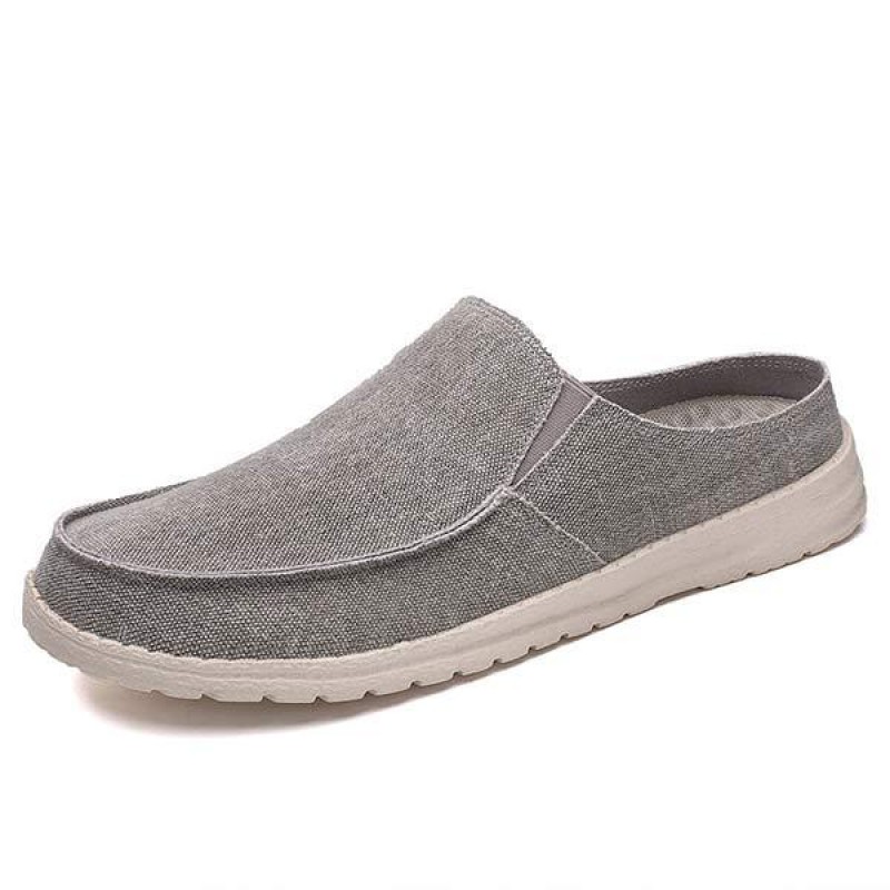 MENS CANVAS HALF SLIPPERS 57766539