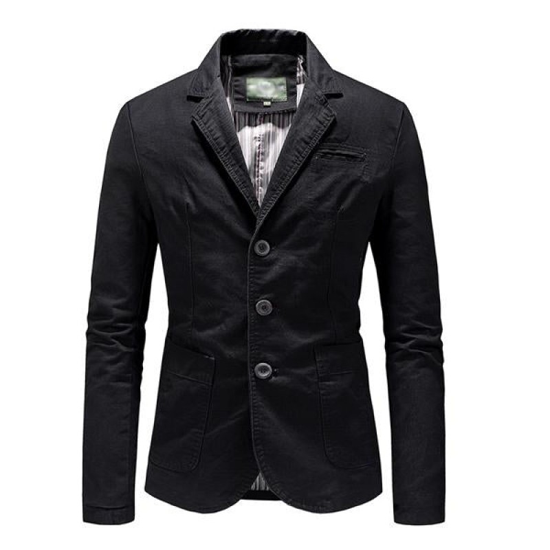 Mens Lapel Solid Color Blazer 98880627X