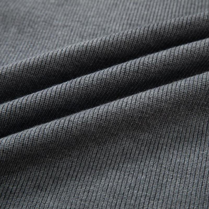 Mens Casual Solid Color Long Sleeve Knitwear 20450730Y