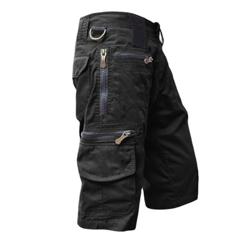 MENS COTTON LOOSE STRAIGHT CASUAL CARGO SHORTS 47096771M