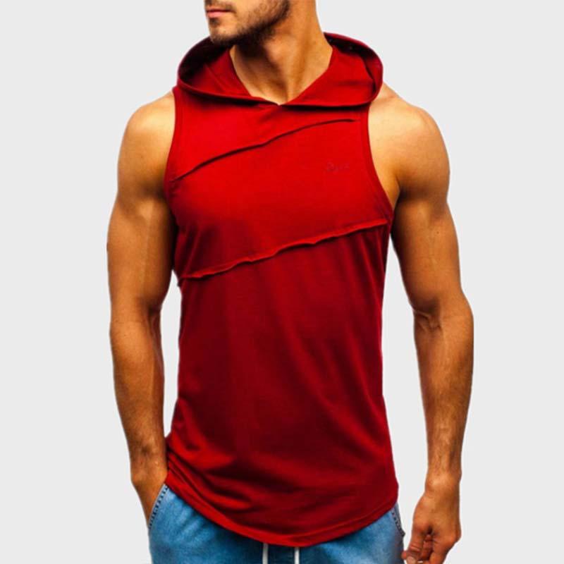Mens Casual Hooded Tank Top 28053241M