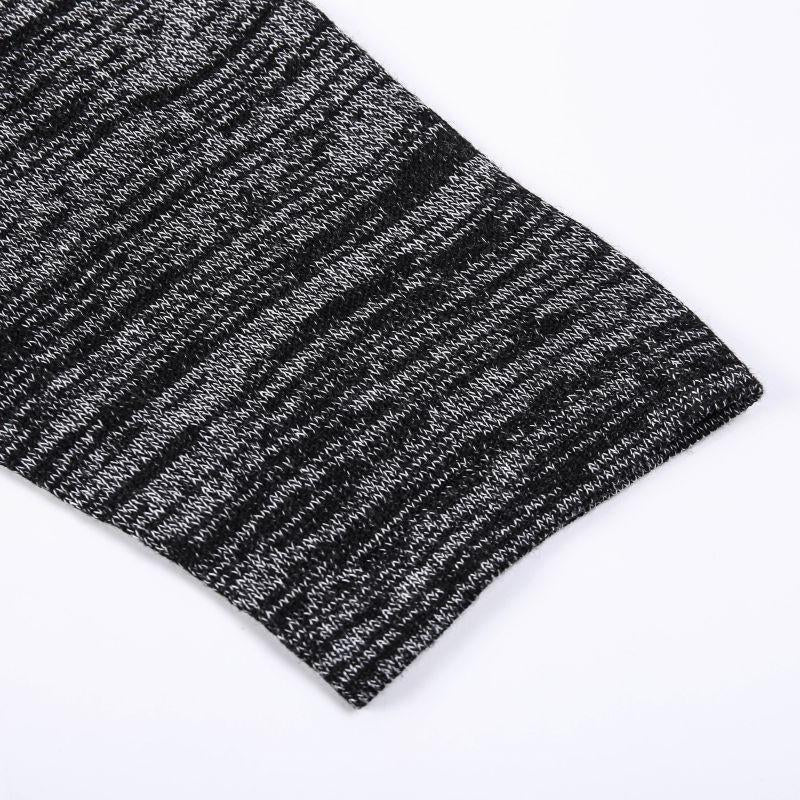Mens Hooded Knit Pullover Sweater 18070031X