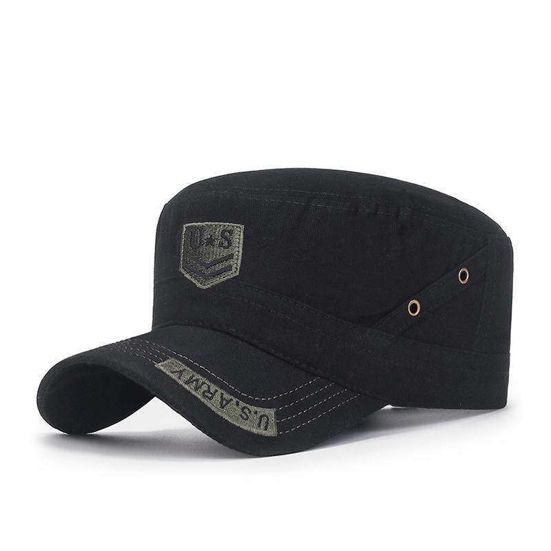 Mens Outdoor Embroidered Flat Cap 36478856X