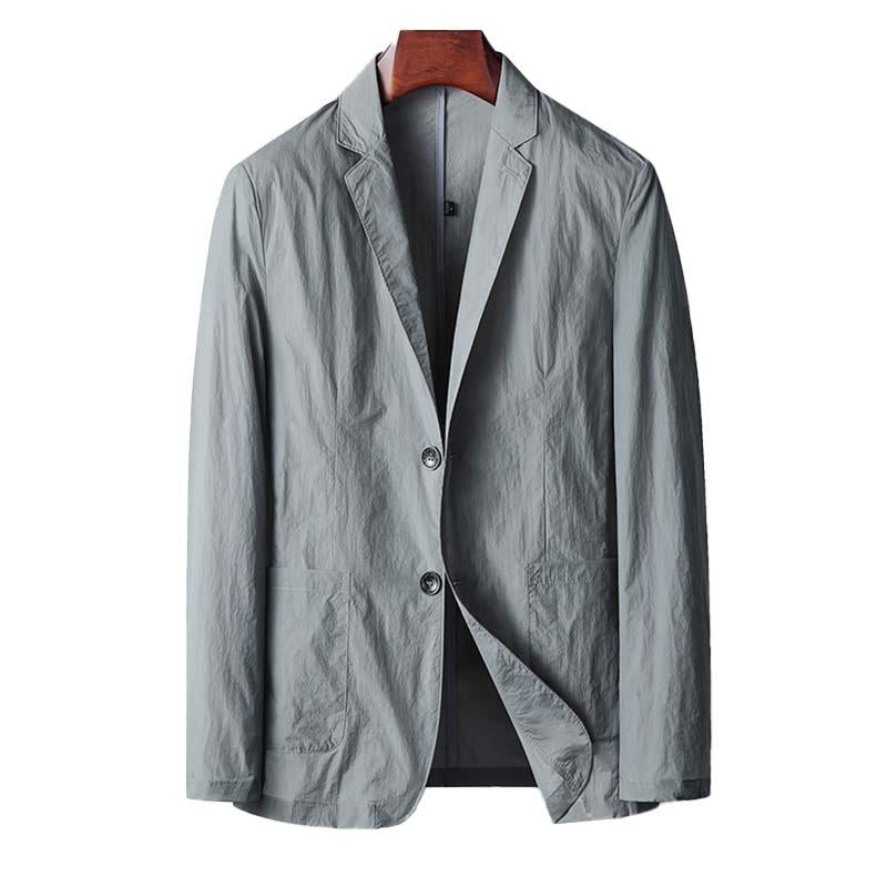 Mens Casual Thin Lapel Single Breasted Blazer 59719220M
