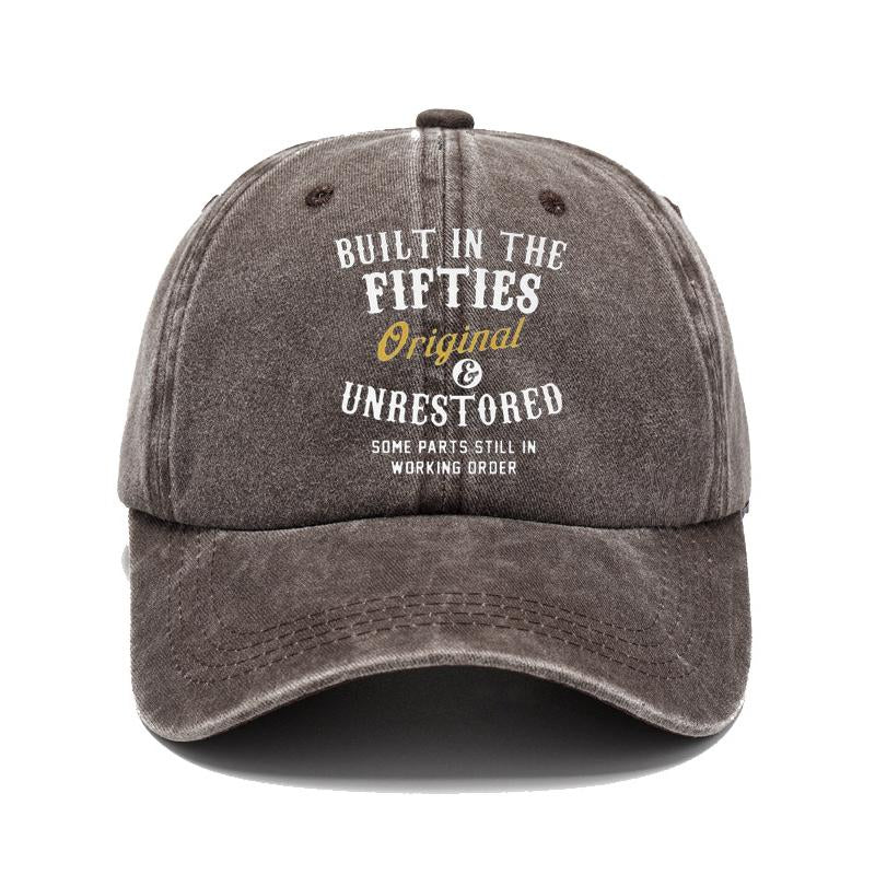 Mens Vintage Letter Print Cap 75166682Y