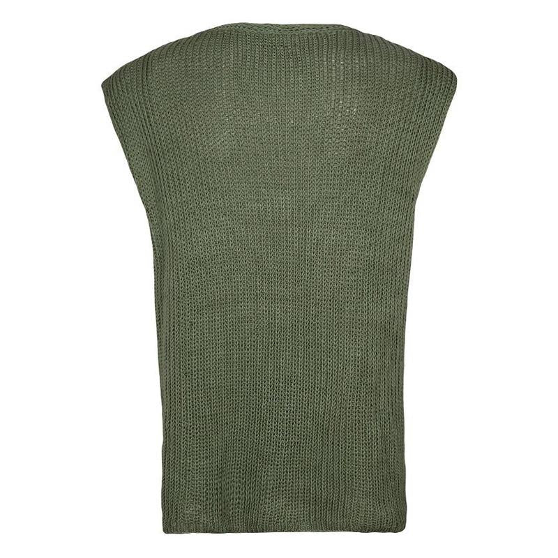 Mens Sleeveless V-Neck Loose Knit Vest 20980803X