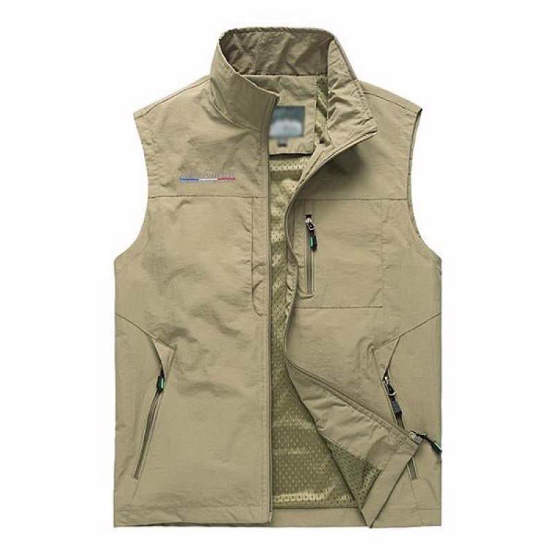 Mens Casual Multi-pocket Quick-drying Outdoor Vest 76331091M