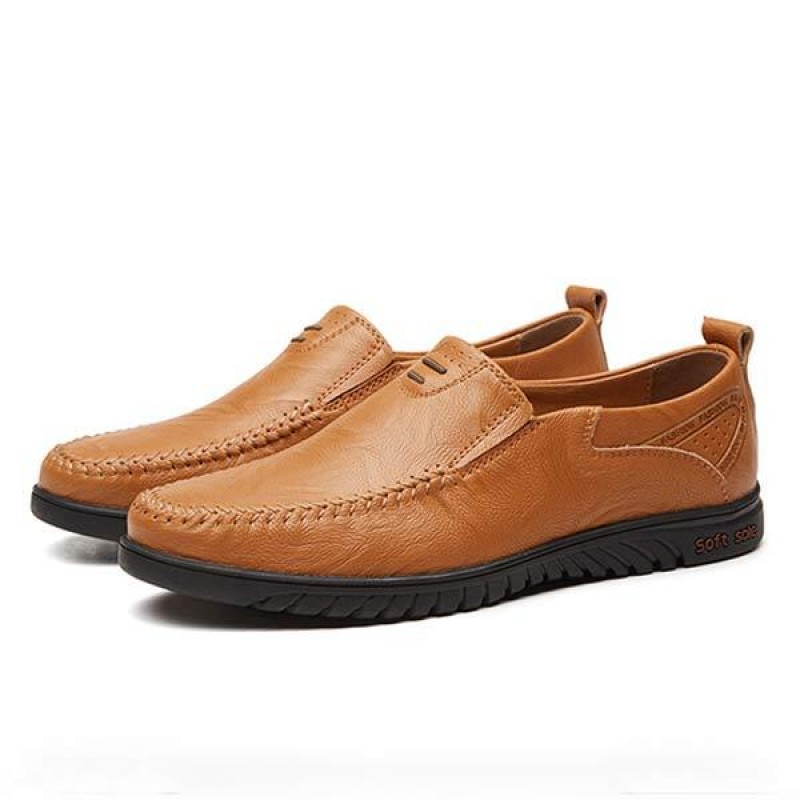 MENS SLIP-ON CASUAL LEATHER SHOES 08026252