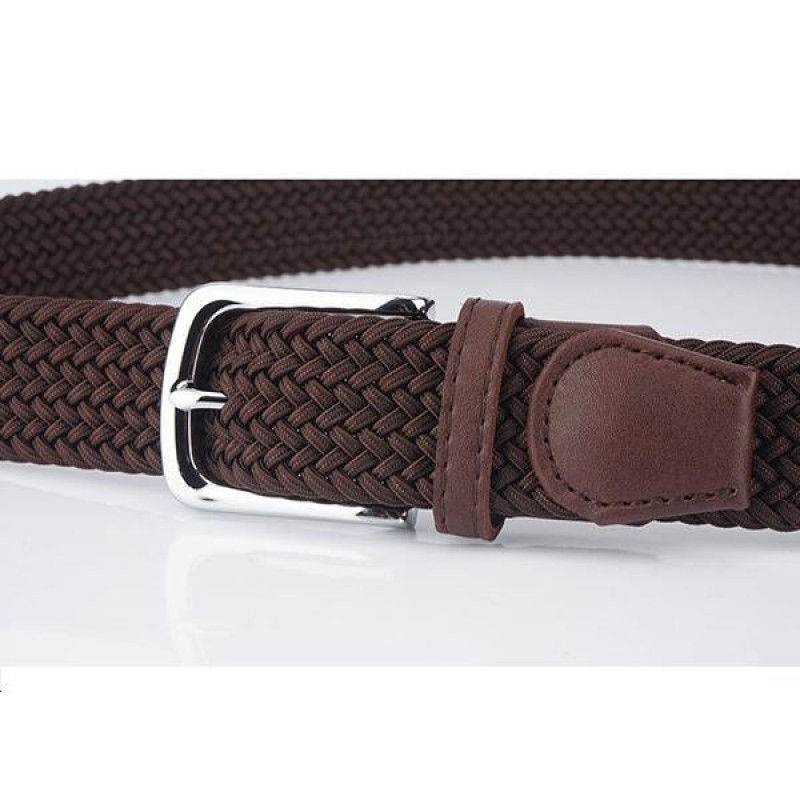 Mens 3.4CM Woven Elastic ELASTIC Belt