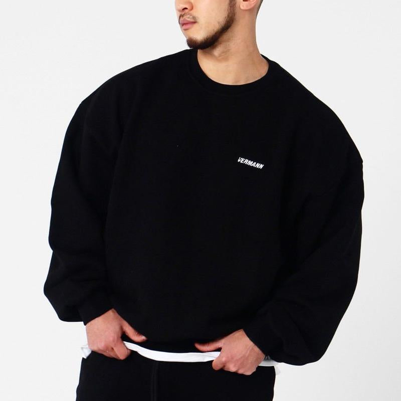 Mens Outdoor Casual Round Neck Pullover Sweatshirt 74221523X