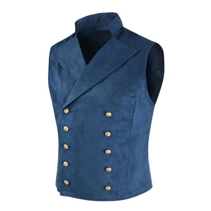 Mens Double Breasted Vintage Vest 43743713X