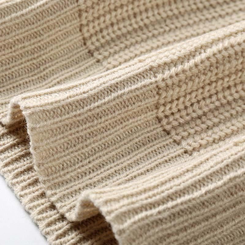 Mens Casual Round Neck Long Sleeve Knitted Pullover Sweater 32927096M