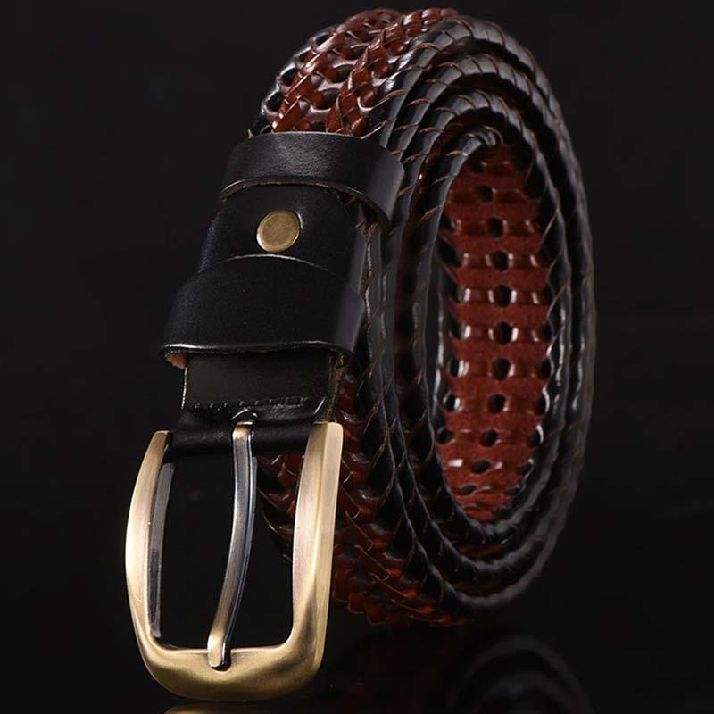 Mens Braided Leather Belt 18488144Q
