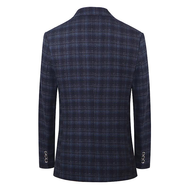 MENS VINTAGE PLAID LAPEL BLAZER 32932521X
