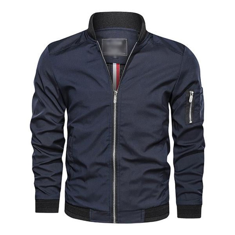Mens Thin Baseball Collar Casual Jacket 72082655M