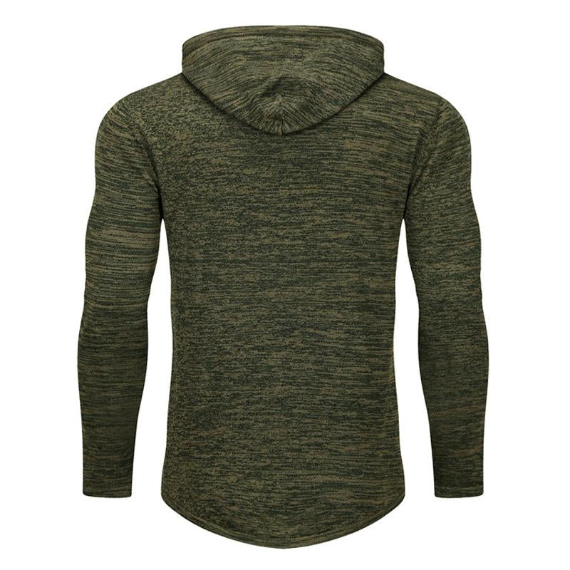 Mens Hooded Knit Pullover Sweater 18070031X