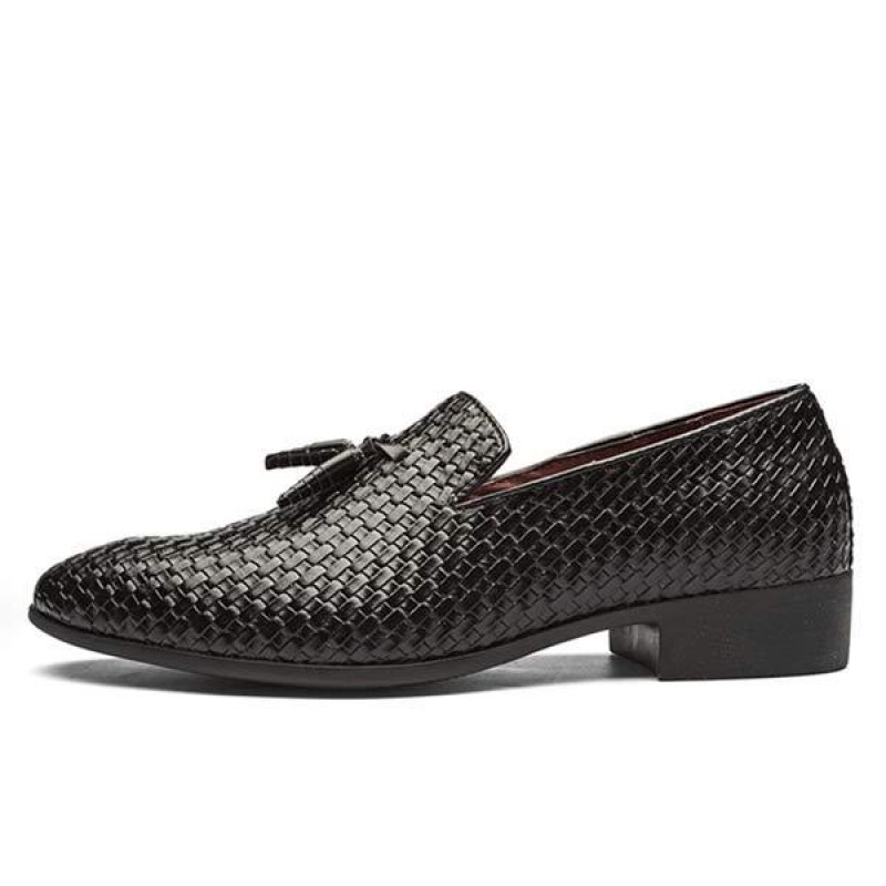 MENS WOVEN LEATHER SHOES 21875028