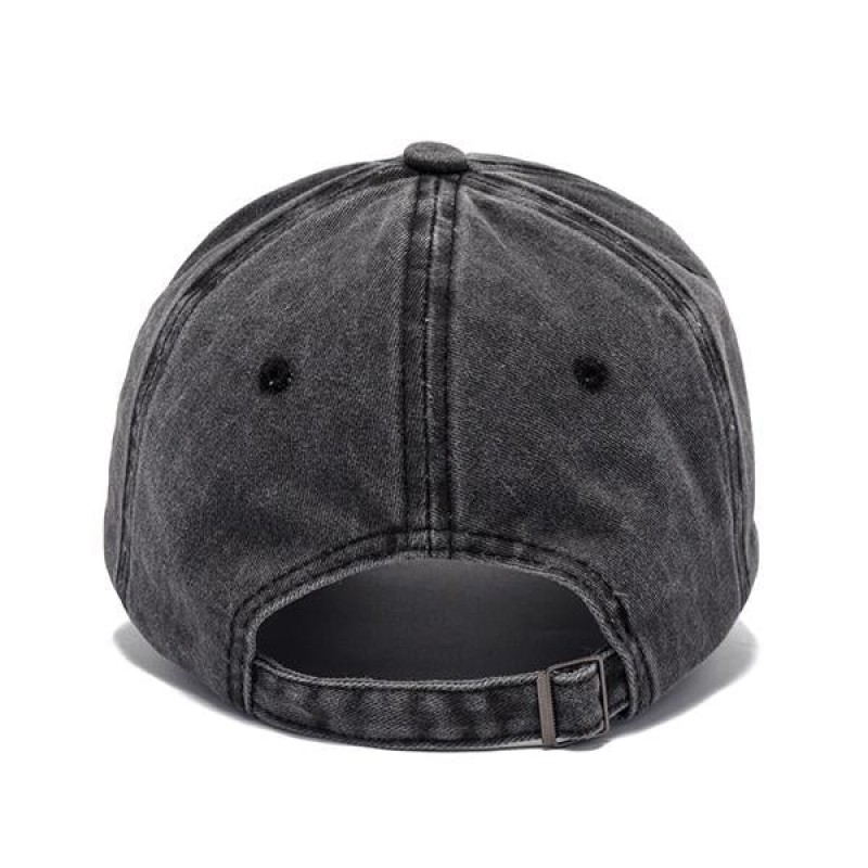 Mens Distressed Vintage Print Baseball Cap 79415758M