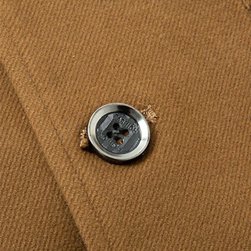 Mens Casual V-Neck Single-Breasted Patch Pocket Vest 53325062M