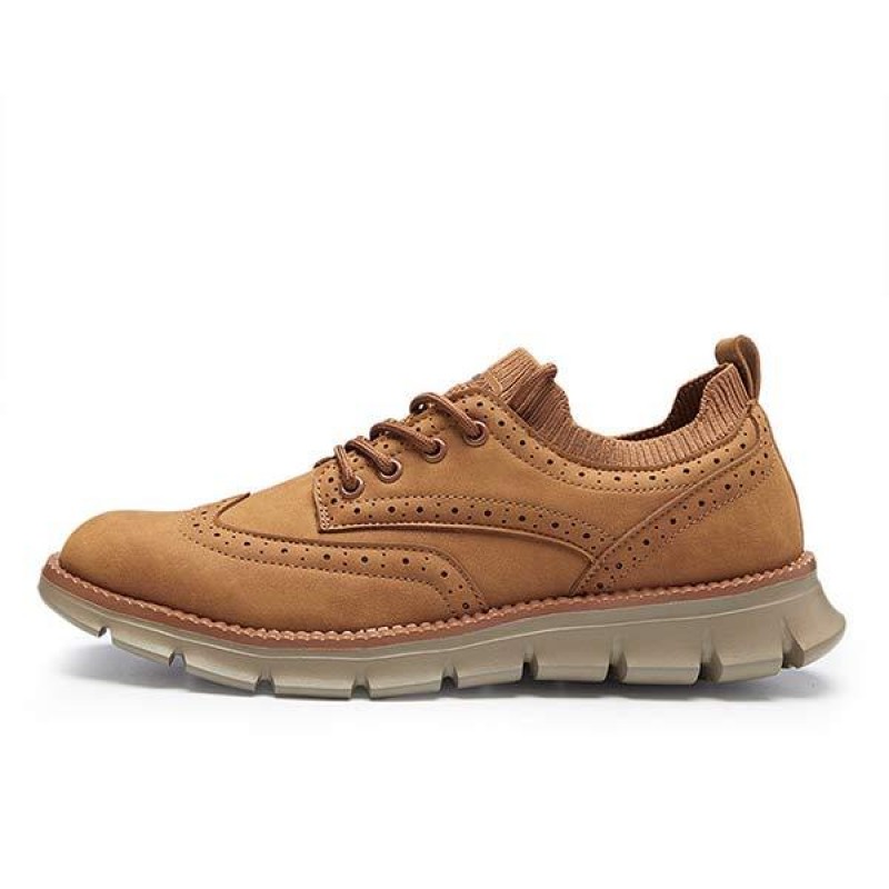 MENS BROGUE CASUAL LEATHER SHOES 08195238