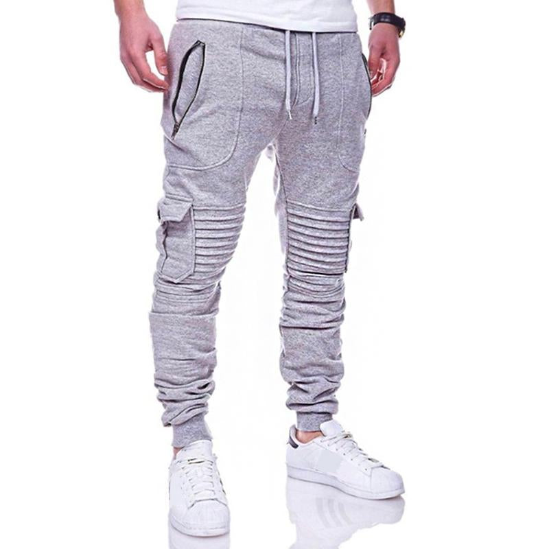 Mens Pleated Multi-Pocket Pants 55783714Y