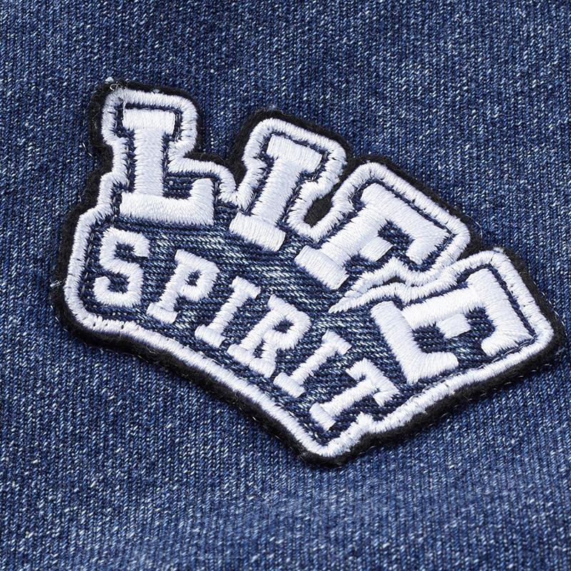 Mens Vintage Slim Fit Zip Denim Baseball Jacket 22803130M