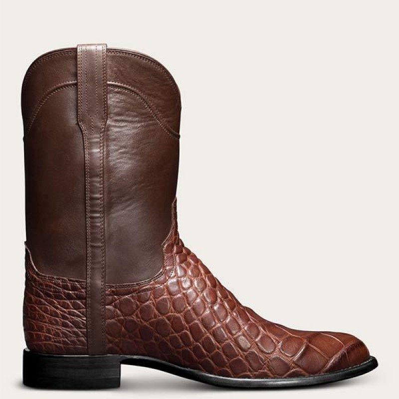 MENS VINTAGE CROCODILE WESTERN COWBOY BOOTS 33120809C
