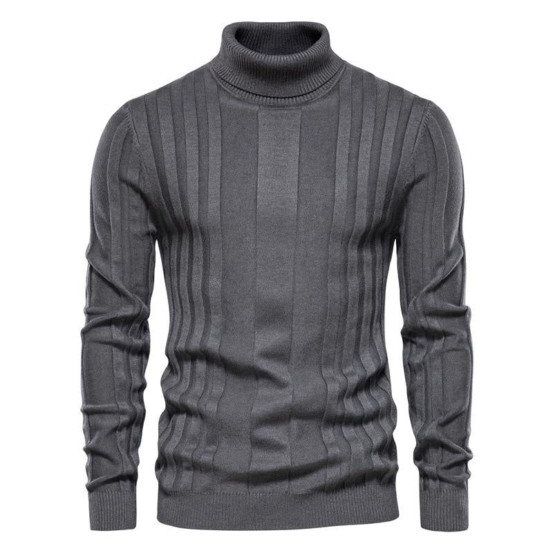 Mens Casual Solid Color Long Sleeve Sweater 02105395Y