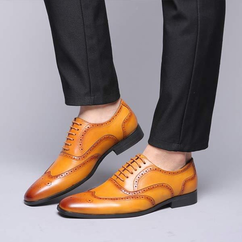 MENS BROGUE BUSINESS SHOES 02236217