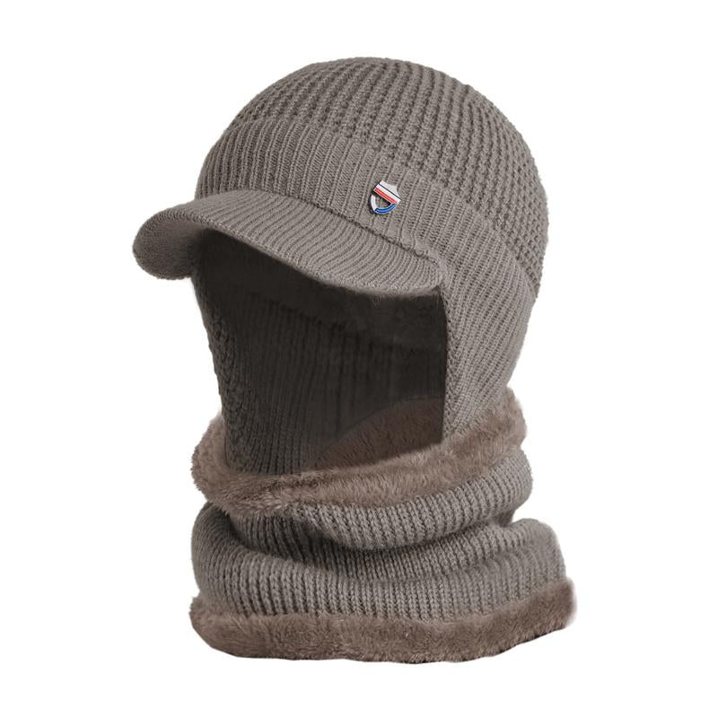 Mens Ear Protector Neck Warm Knit Cap 80451294Y