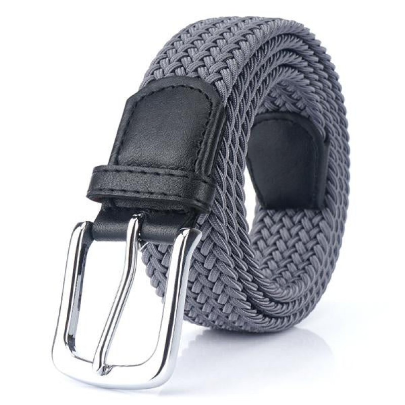 Mens 3.4CM Woven Elastic ELASTIC Belt