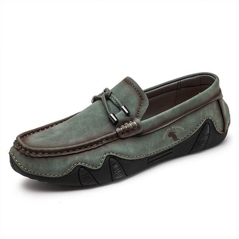 MENS CASUAL HAND SEWN LEATHER SHOES 11426926