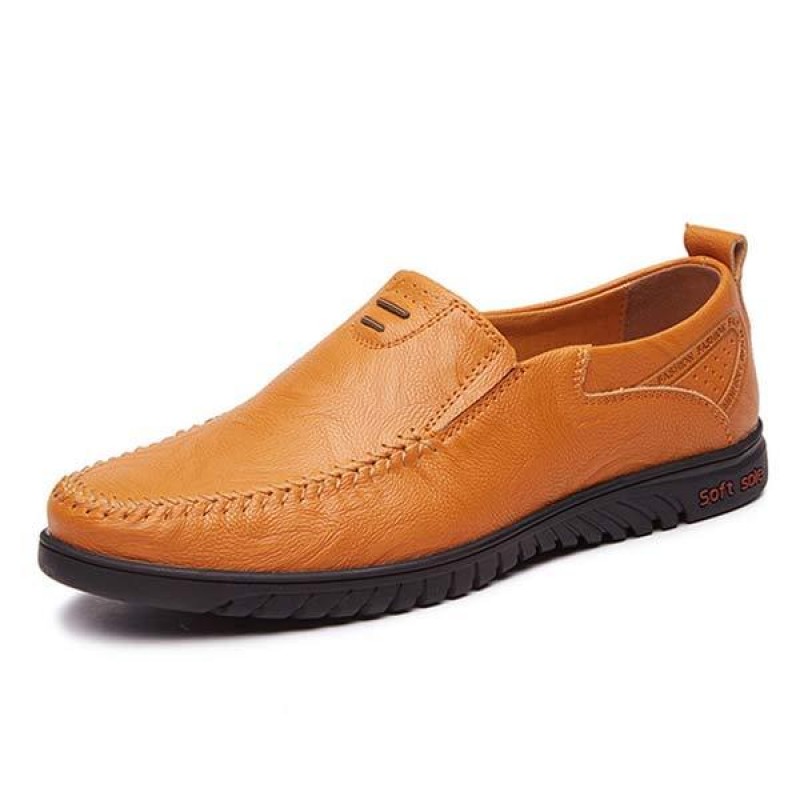 MENS SLIP-ON CASUAL LEATHER SHOES 08026252