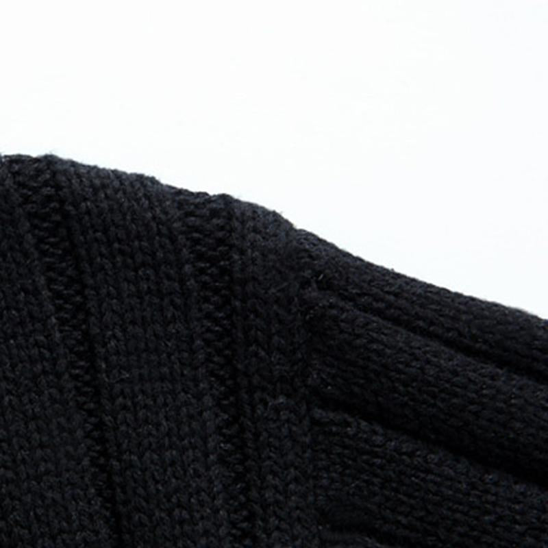 Mens Casual Stand Collar ZIpper Cotton Knit Jacket 46389690M