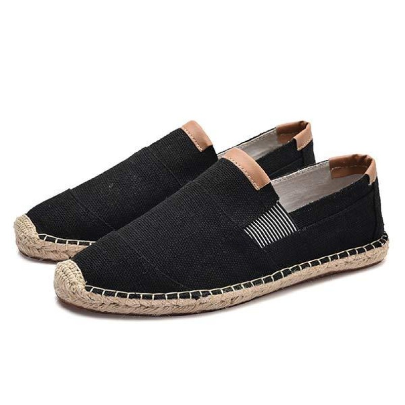 MENS LINEN CANVAS FISHERMANS SHOES 47496696