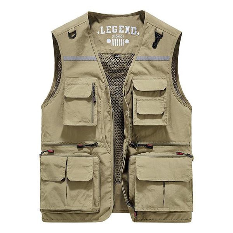 Mens Multi-pocket Tactical Cargo Vest 53117159M