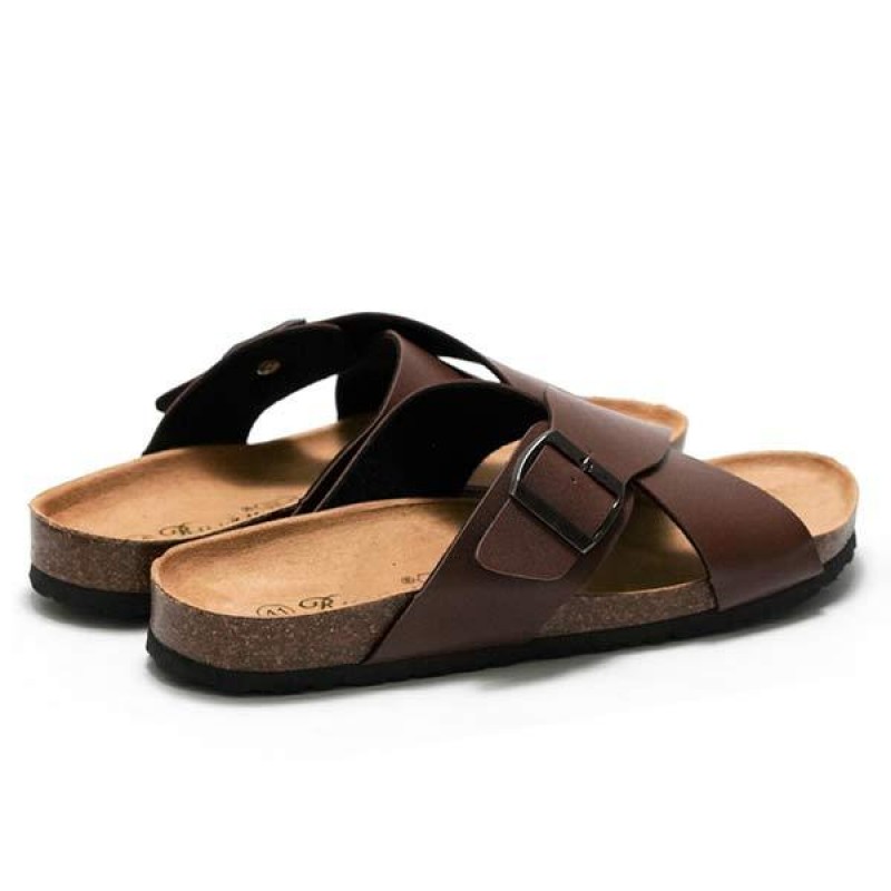 MENS CROSS STRAP SLIPPERS 99577710
