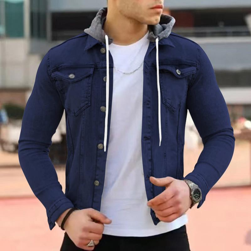 Mens Hooded Workwear Multi-Pocket Jacket 53780015X