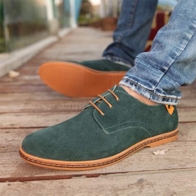 MENS SUEDE FASHION CASUAL SHOES 22430732