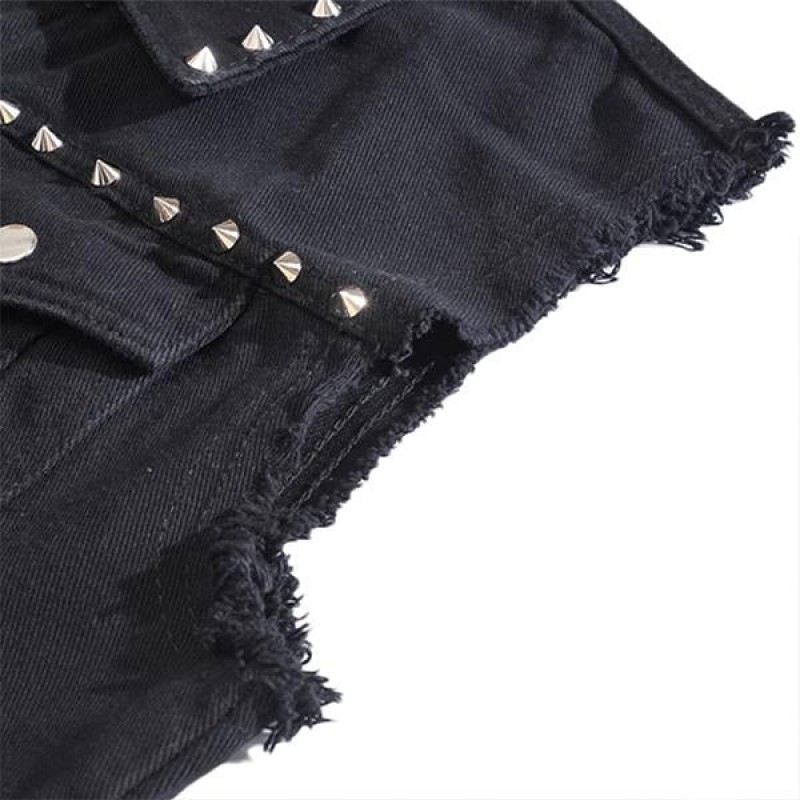 Mens Casual Rivet Denim Vest 97898111M